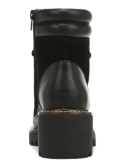 GIANI BERNINI Womens Black Cushioned Arch Support Maddyson Round Toe Block Heel Lace-Up Boots Shoes 10 M