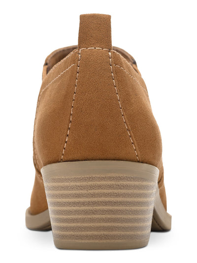 STYLE & COMPANY Womens Brown Comfort Goring Raniaa Round Toe Block Heel Slip On Booties 7.5 M