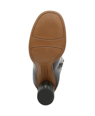 FRANCO SARTO Womens Brown Wide Calf Cindy-tall Round Toe Zip-Up Boots Shoes M
