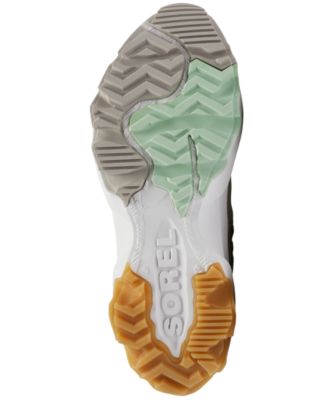 SOREL Womens Ivory Mixed Media 1" Chunky Platform Back Pull-Tab Sneaker-Style Waterproof Padded Kinetic Breakthru Acadia Round Toe Wedge Zip-Up Booties