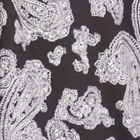 MICHAEL MICHAEL KORS Womens Black Smocked Paisley Long Sleeve Off Shoulder Top