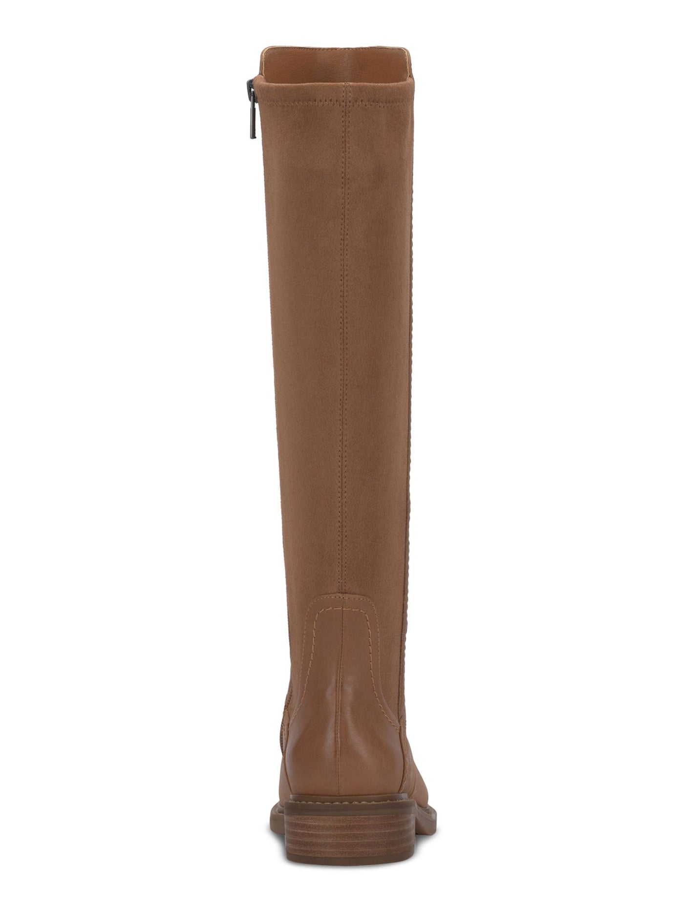 LUCKY BRAND Womens Brown Padded Quenbe Round Toe Block Heel Zip-Up Riding Boot 5.5 M