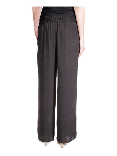 MICHAEL MICHAEL KORS Womens Black Pocketed Drawstring Waist Wide Leg High Waist Pants Petites P\M