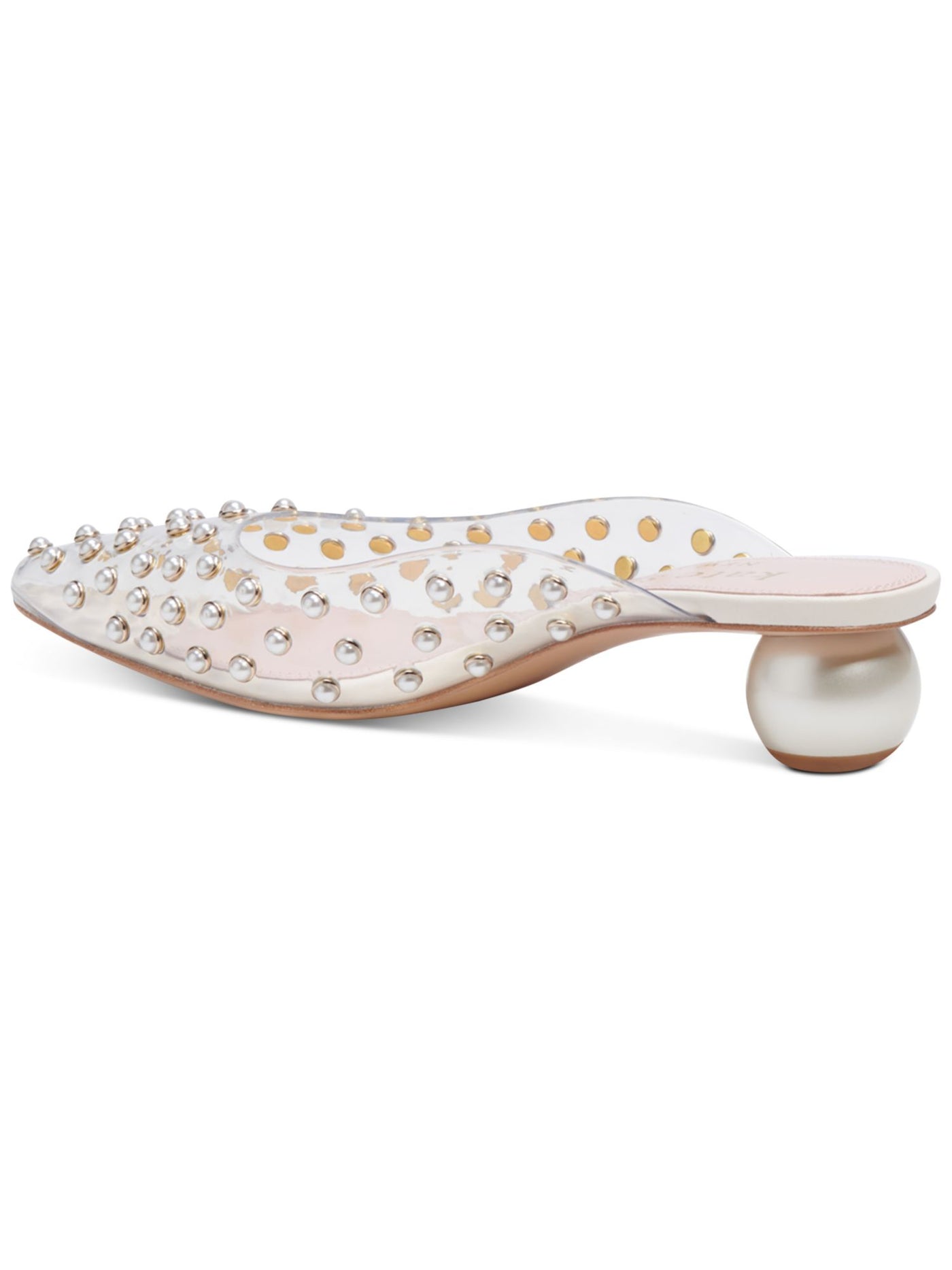 KATE SPADE NEW YORK Womens Clear Embellished Padded Honor Pointed Toe Slip On Flats Shoes 5.5 B