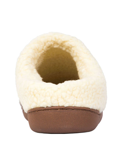 DEER STAGS Mens Brown Patterned Cushioned Slipperooz Round Toe Slip On Slippers Shoes 13