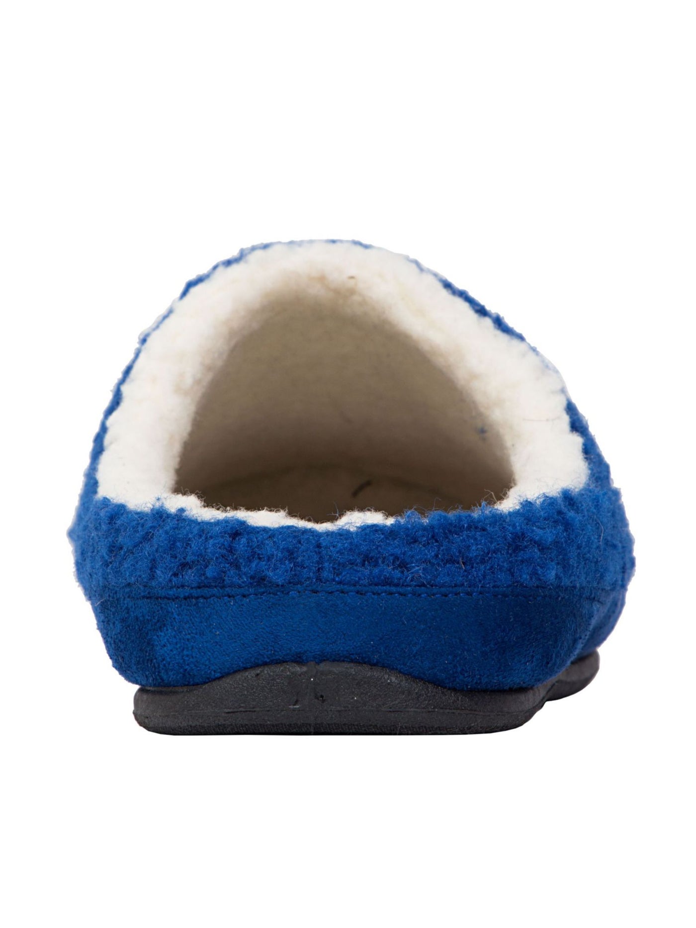 DEER STAGS Mens Blue Smiley Face Cushioned Round Toe Slip On Slippers 7 M