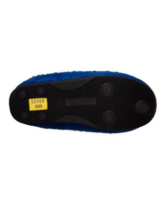 DEER STAGS Mens Blue Smiley Face Cushioned Round Toe Slip On Slippers Shoes M