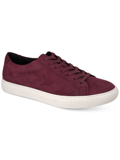 ALFANI Mens Burgundy Comfort Grayson Round Toe Platform Lace-Up Athletic Sneakers Shoes 9.5 M