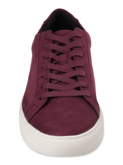 ALFANI Mens Burgundy Comfort Grayson Round Toe Platform Lace-Up Athletic Sneakers Shoes 11.5 M