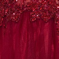 BLONDIE NITES Womens Sequined Sleeveless V Neck Full-Length Prom Gown Dress