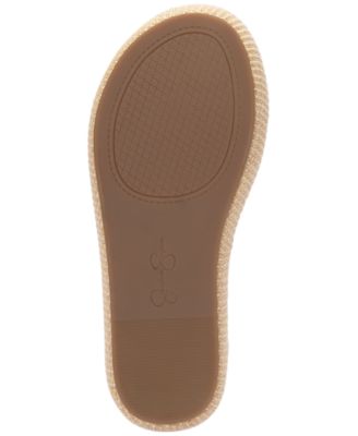 JESSICA SIMPSON Womens Beige Translucent 1-1/2" Platform Ankle Strap Studded Woven Pascha Round Toe Buckle Gladiator Sandals Shoes M
