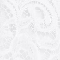 R&M RICHARDS Womens White Lace Solid Trim 3/4 Sleeve Open Front Evening Cardigan
