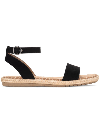 STYLE & COMPANY Womens Black Padded Ankle Strap Peggyy Round Toe Espadrille Shoes 8 M