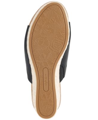 STYLE & COMPANY Womens Black Goring Comfort Larissaa Round Toe Wedge Slip On Espadrille Shoes M