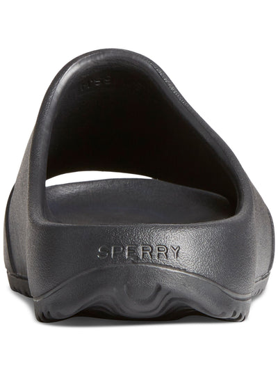 SPERRY Mens Black Padded Float Round Toe Slip On Slide Sandals Shoes 7 M