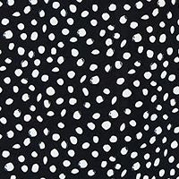 CONNECTED APPAREL Womens Black Polka Dot Pouf Sleeve Round Neck Above The Knee Wear To Work Sheath Dress