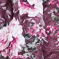 BCX DRESS Womens Burgundy Gathered Zippered Lined Floral Spaghetti Strap Sweetheart Neckline Short Party Fit + Flare Dress