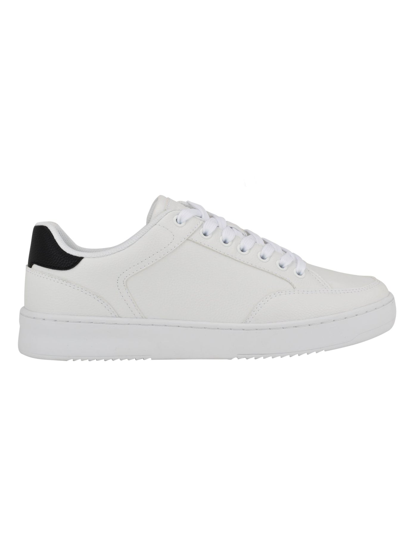 CALVIN KLEIN Womens White Color Block Embossed Logo Padded Lalit Round Toe Lace-Up Sneakers Shoes 12