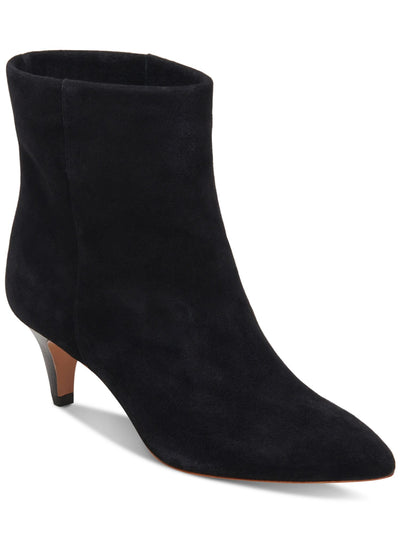 DOLCE VITA Womens Black Padded Dee Pointed Toe Kitten Heel Leather Dress Booties 8.5 M