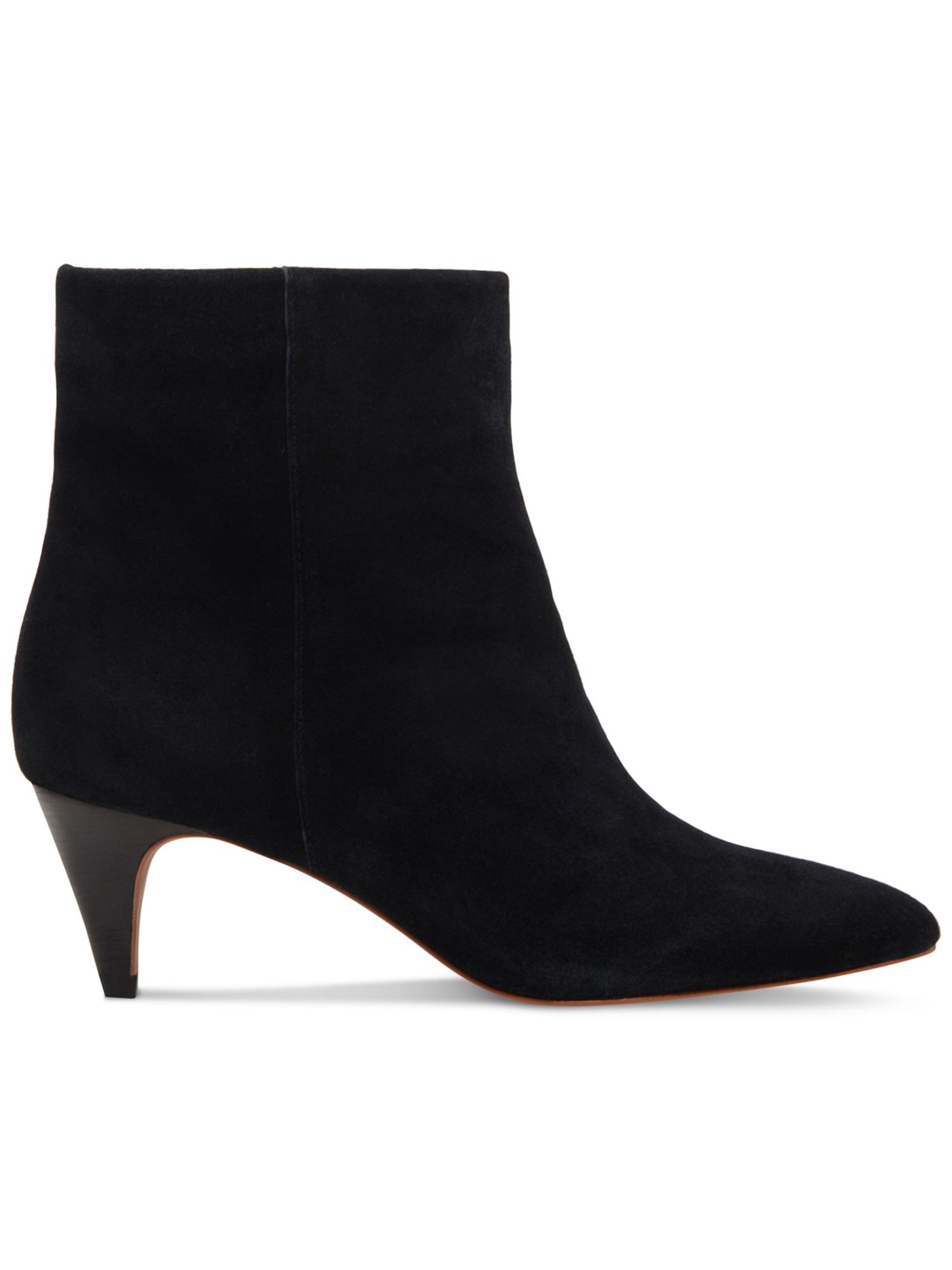 DOLCE VITA Womens Black Padded Dee Pointed Toe Kitten Heel Leather Dress Booties 8.5 M