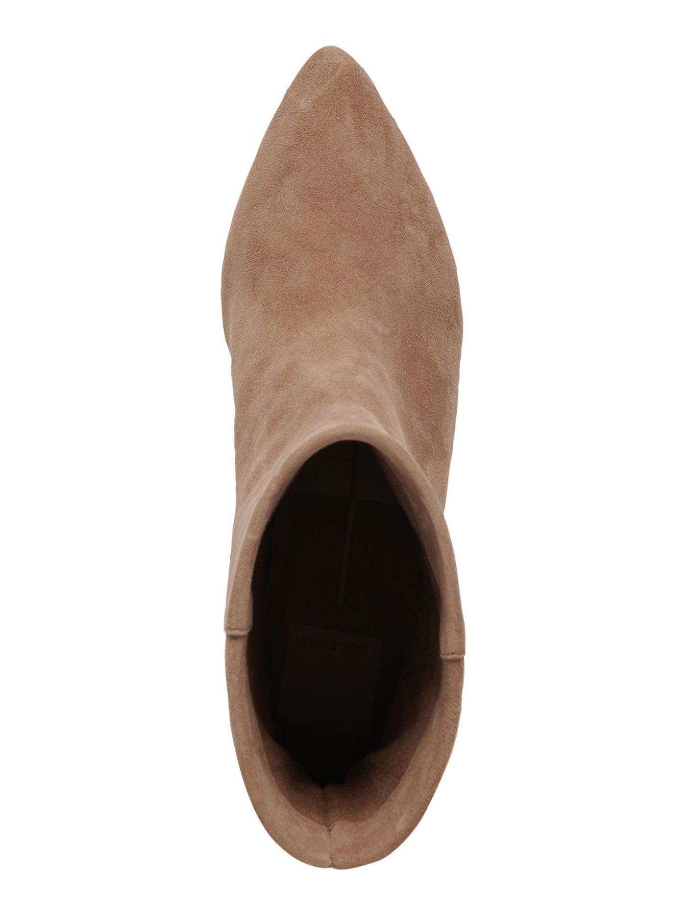 DOLCE VITA Womens Beige Padded Dee Pointed Toe Kitten Heel Leather Dress Booties 9.5
