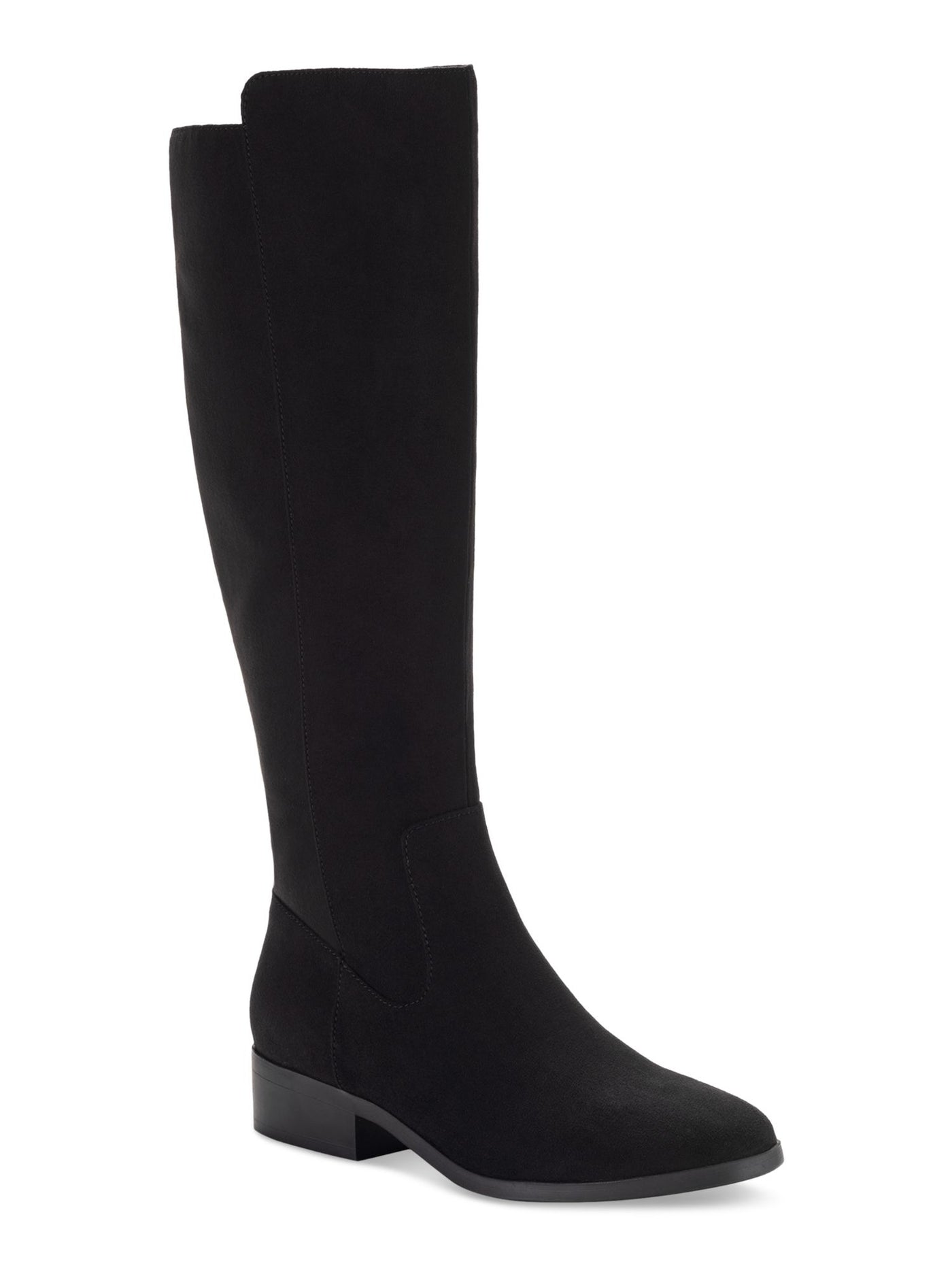 STYLE & COMPANY Womens Black Padded Goring Charmanee Round Toe Block Heel Zip-Up Boots Shoes 6 M