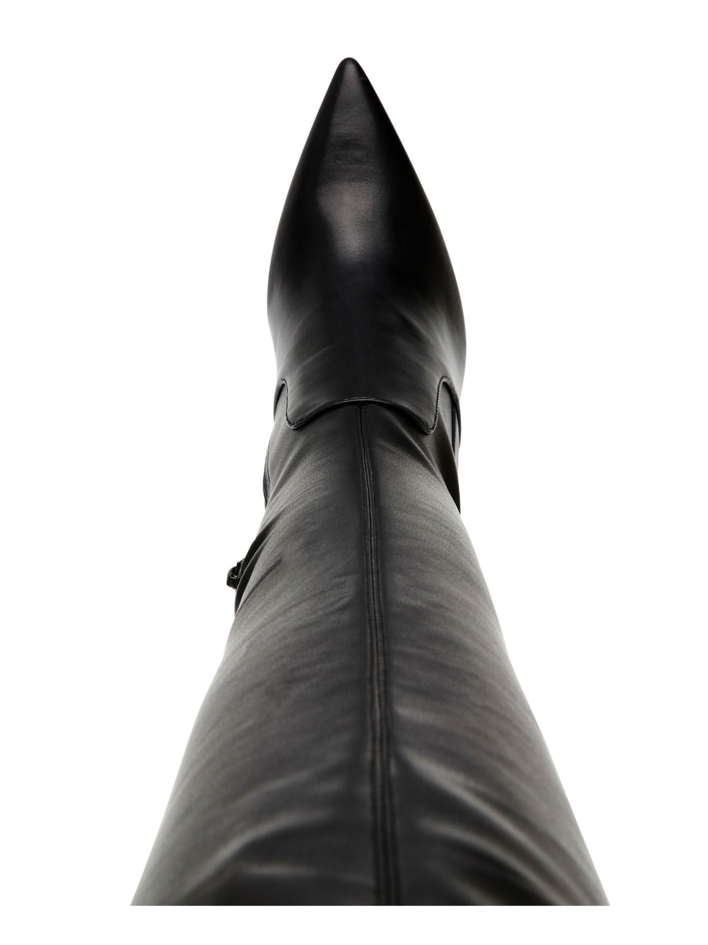 NINE WEST Womens Black Over The Knee Stretch Tacy Pointed Toe Stiletto Zip-Up Dress Boots 7.5 M