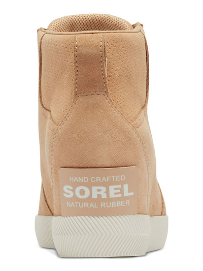 SOREL Womens Beige Elasticized Heel Pull-Tab Cushioned Perforated Out N About Round Toe Booties 8.5