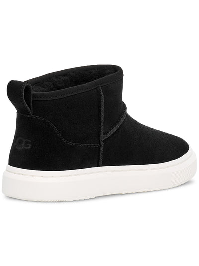 UGG Womens Black Heel Pull-Tab Logo Padded Alameda Round Toe Platform Leather Booties 9