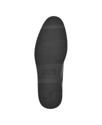 TOMMY HILFIGER Mens Black Cushioned Rawstin Cap Toe Lace-Up Dress Chukka Boots