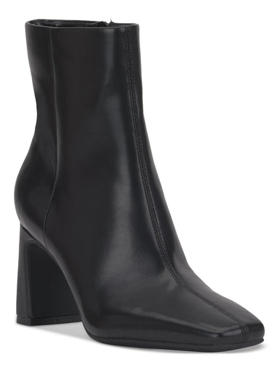INC Womens Black Flexible Padded Lightweight Odelya Square Toe Block Heel Zip-Up Dress Boots 12 M