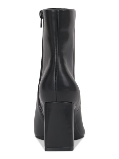 INC Womens Black Flexible Padded Lightweight Odelya Square Toe Block Heel Zip-Up Dress Boots 12 M