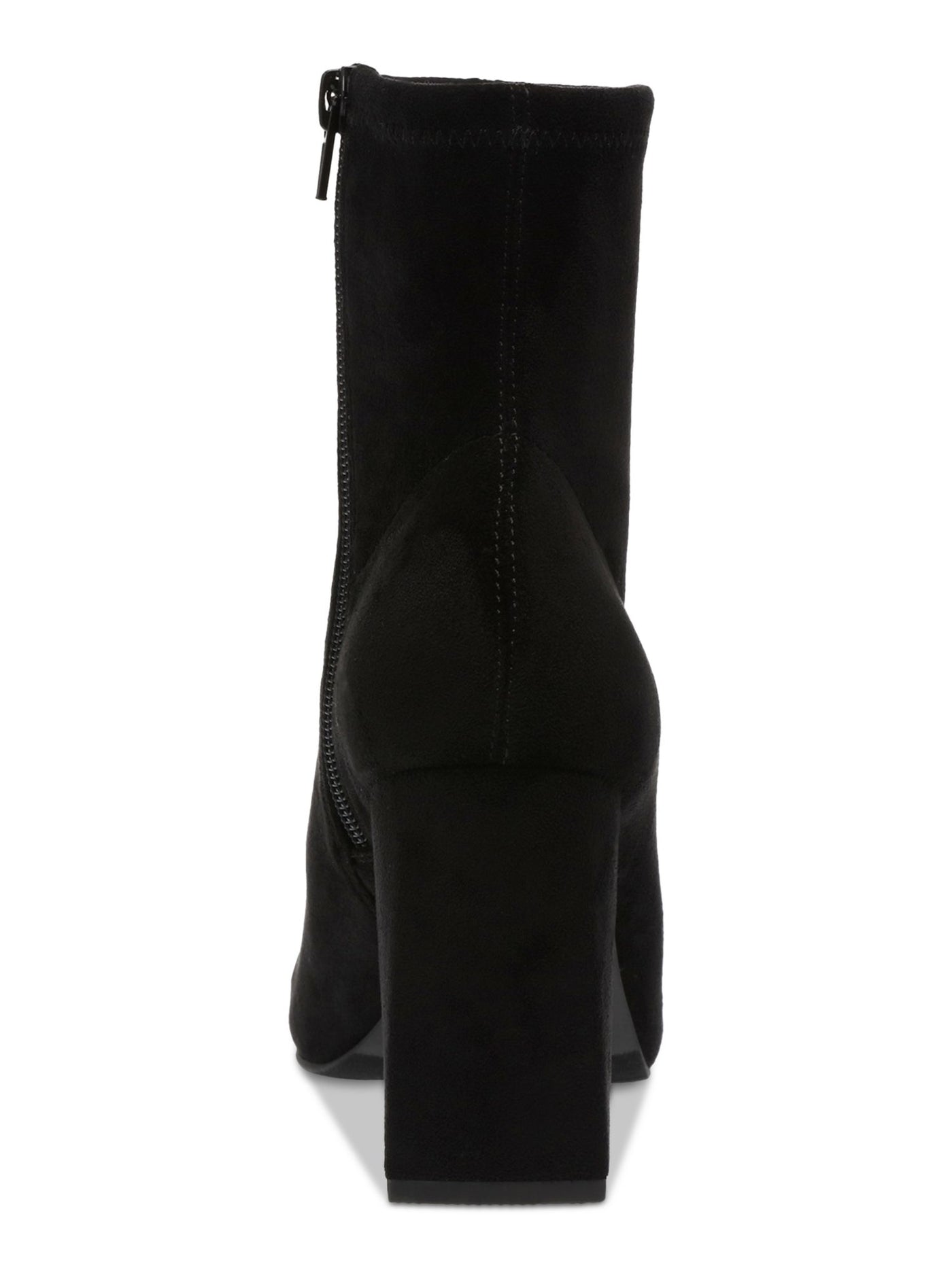 WILD PAIR Womens Black Padded Iloise Pointed Toe Block Heel Zip-Up Dress Booties 11 M