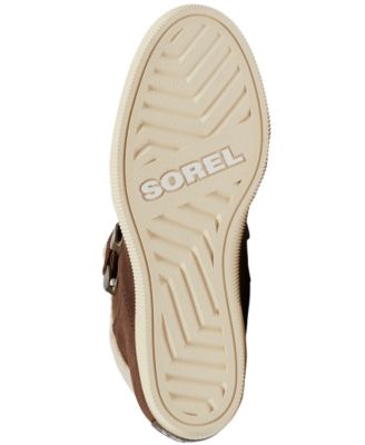 SOREL Womens Brown Mixed Media Back Pull-Tab Insulated Waterproof Out N About Round Toe Lace-Up Winter Boots