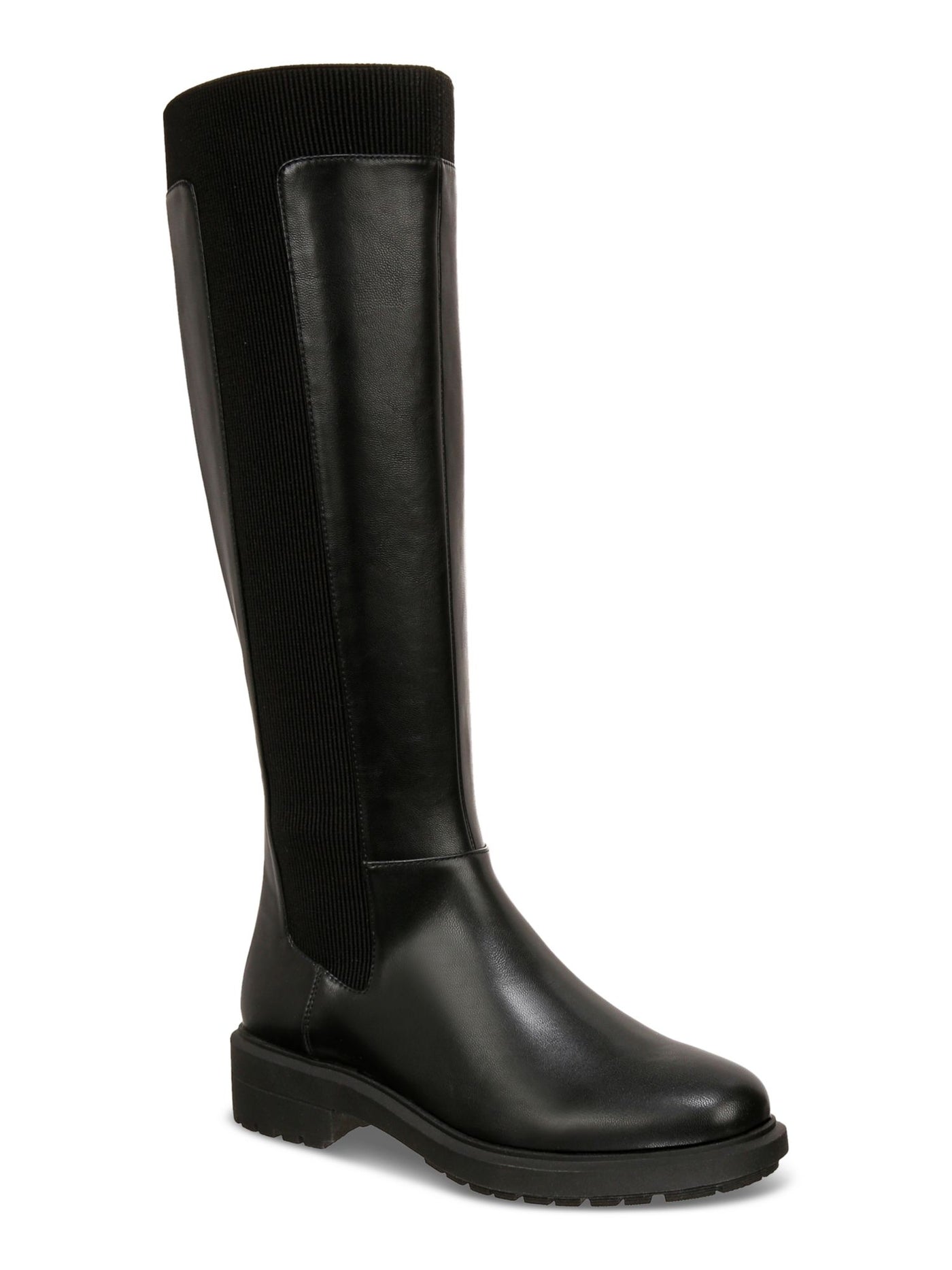 ALFANI Womens Black Goring Padded Tamira Round Toe Zip-Up Riding Boot 8 M