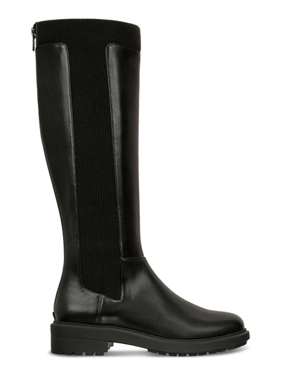 ALFANI Womens Black Goring Padded Tamira Round Toe Zip-Up Riding Boot 8 M