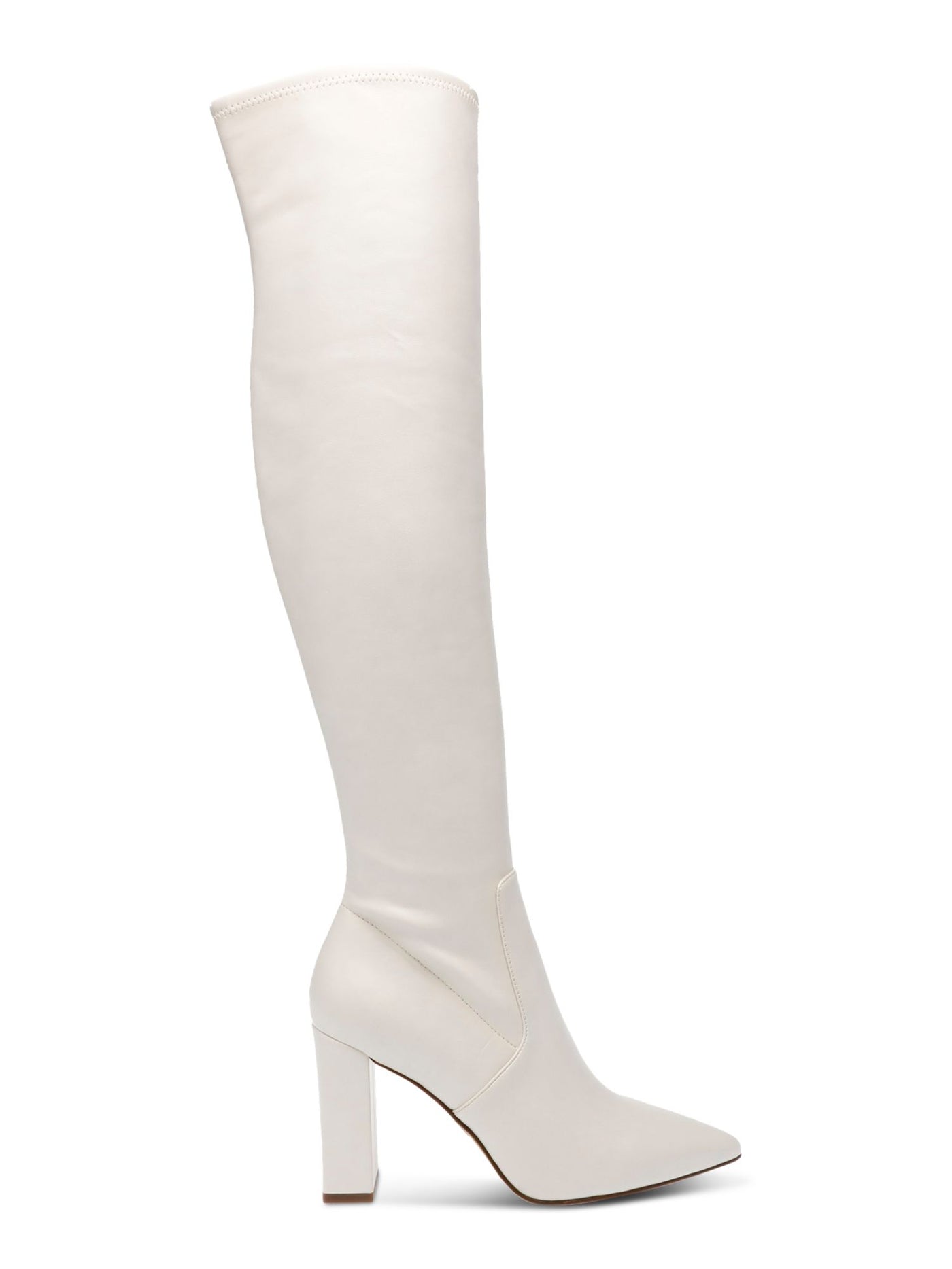 WILD PAIR Womens Ivory Padded Eileene Pointed Toe Block Heel Zip-Up Dress Boots 10.5 M