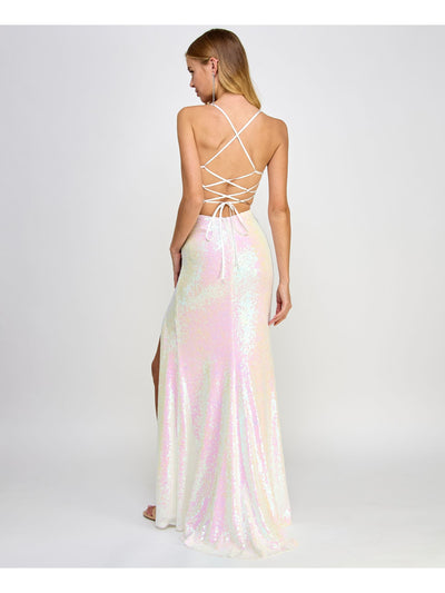 B DARLIN Womens Lined Spaghetti Strap Sweetheart Neckline Full-Length Formal Gown Dress