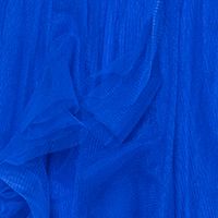 BLONDIE NITES Womens Blue Zippered Ruffled Caged Midriff Padded Spaghetti Strap Sweetheart Neckline Full-Length Formal Fit + Flare Dress