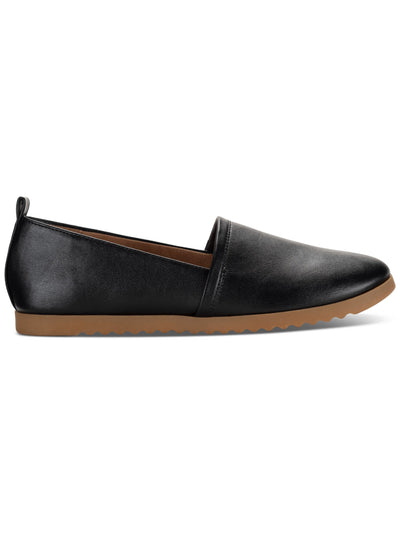 STYLE & COMPANY Womens Black Heel Pull-Tab Goring Cushioned Nolaa Round Toe Slip On Loafers Shoes 7 M