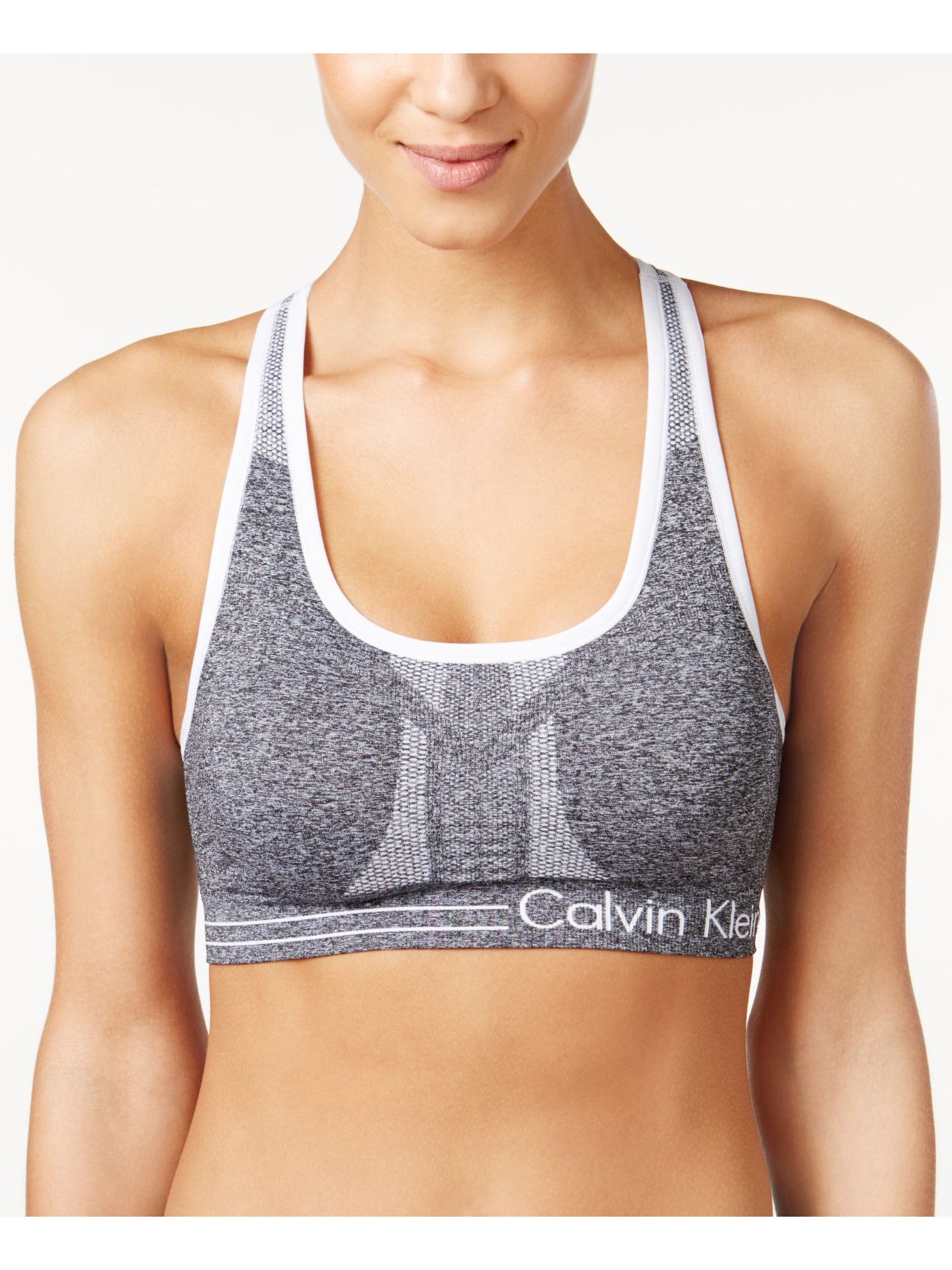 CALVIN KLEIN PERFORMANCE Intimates Gray Reversible Sports Bra S