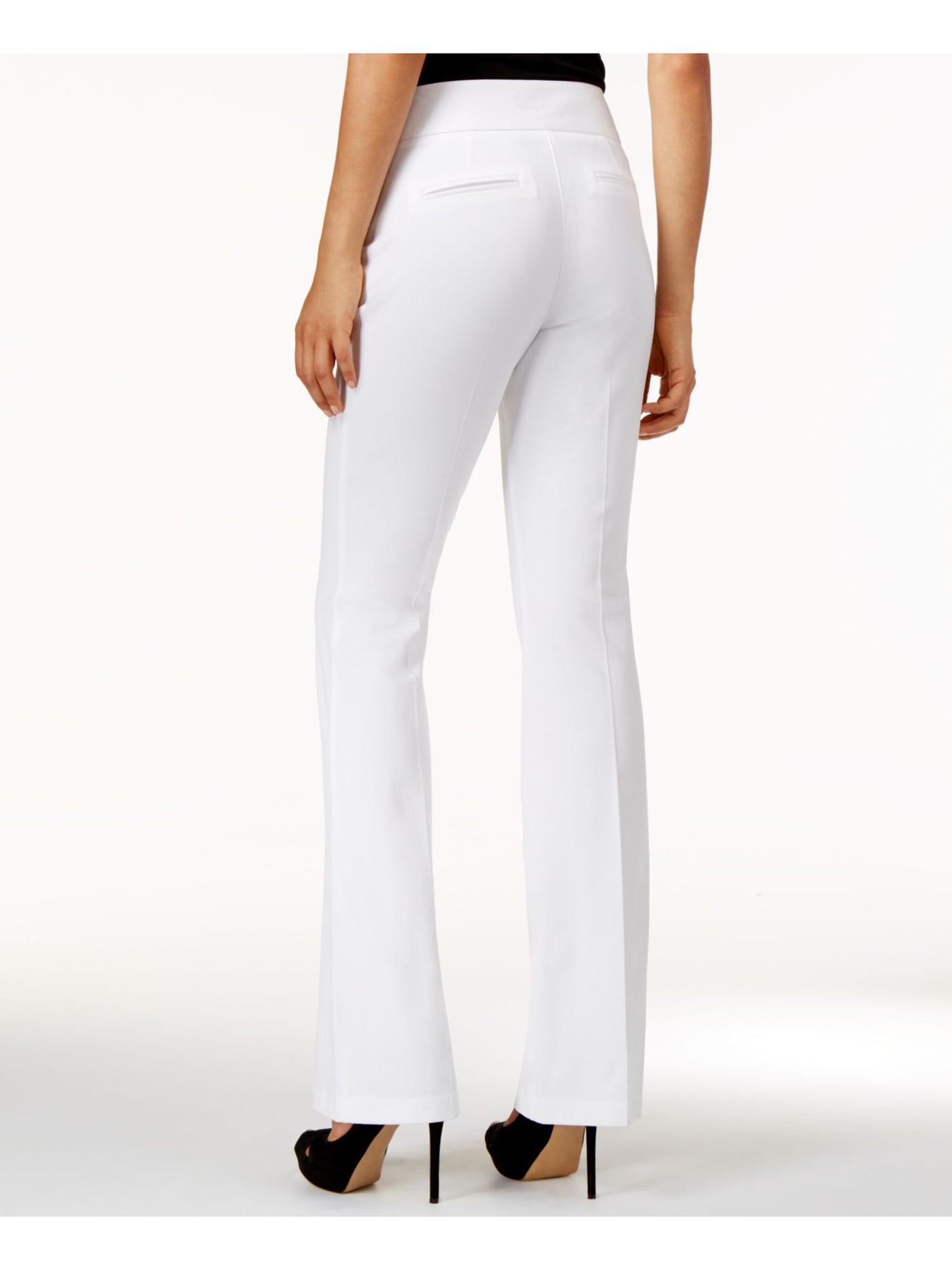 INC Womens White Flare Pants 8