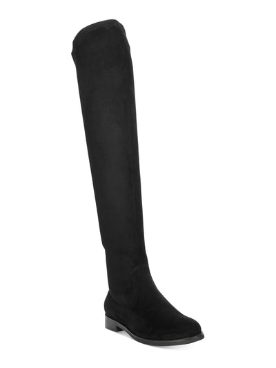 REACTION KENNETH COLE Womens Black 21 Boot Height Slouched Stretch Wind-y Round Toe Dress Boots Shoes 6 M