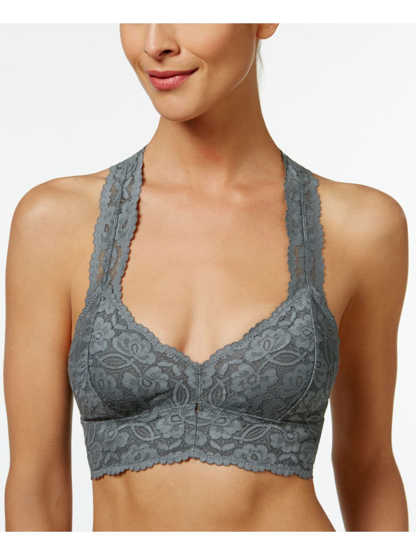 INTIMATELY FREE PEOPLE Intimates Gray Floral Bralette Bra XS