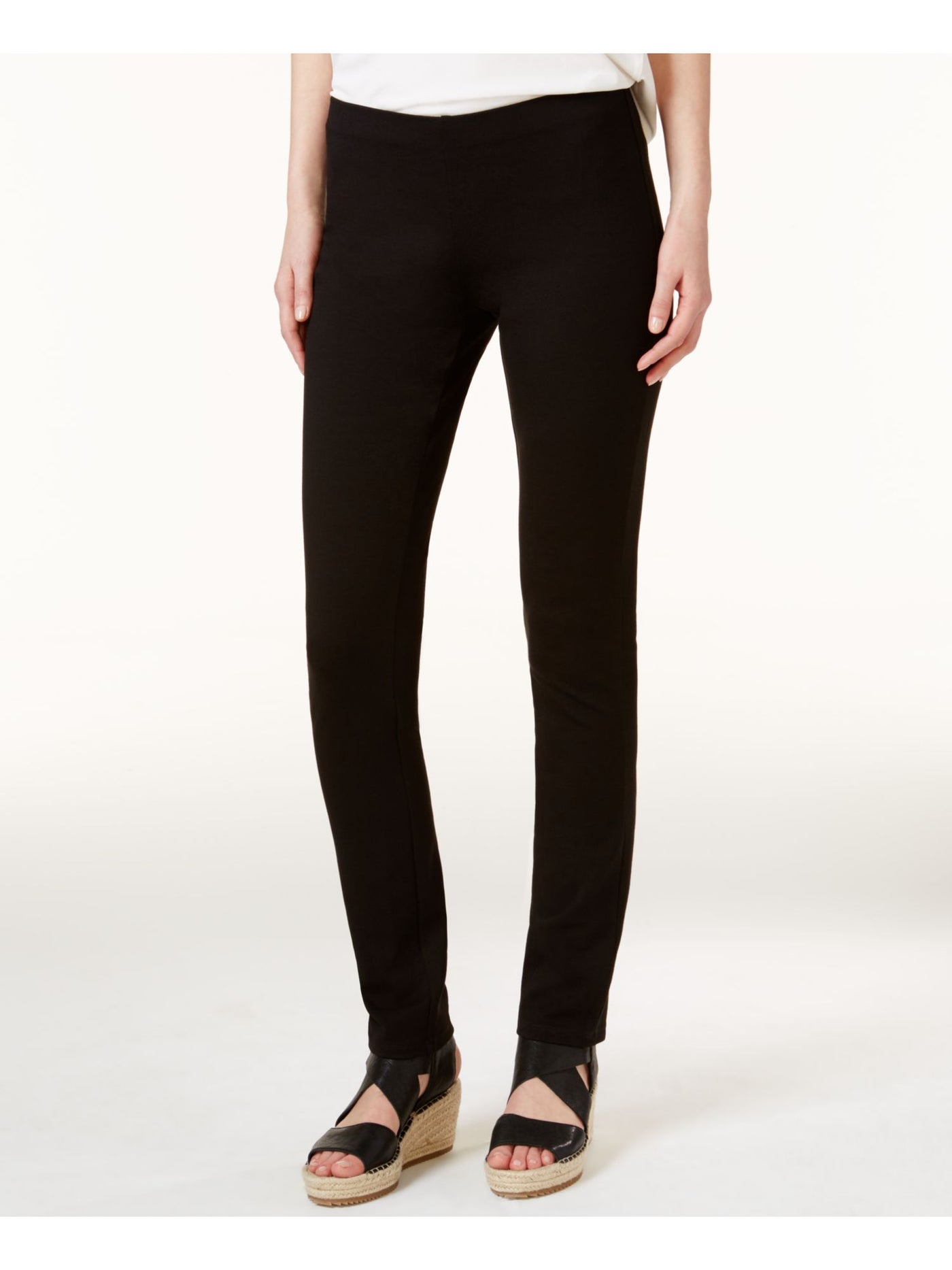 EILEEN FISHER Womens Black Skinny Pants Petites PP