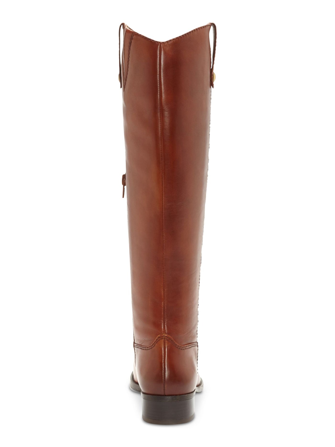 INC Womens Brown Goring Fawne Round Toe Block Heel Zip-Up Leather Riding Boot 7 M