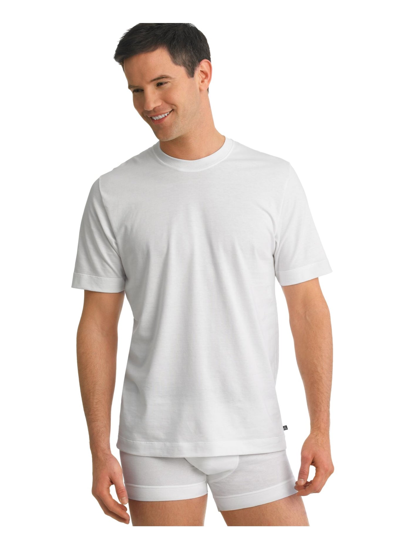 JOCKEY Mens White Short Sleeve Classic Fit T-Shirt L