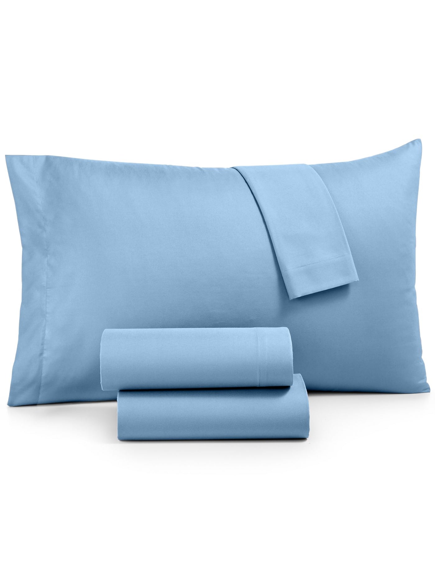 SANDERS Light Blue Solid TWIN XL Sheet Set