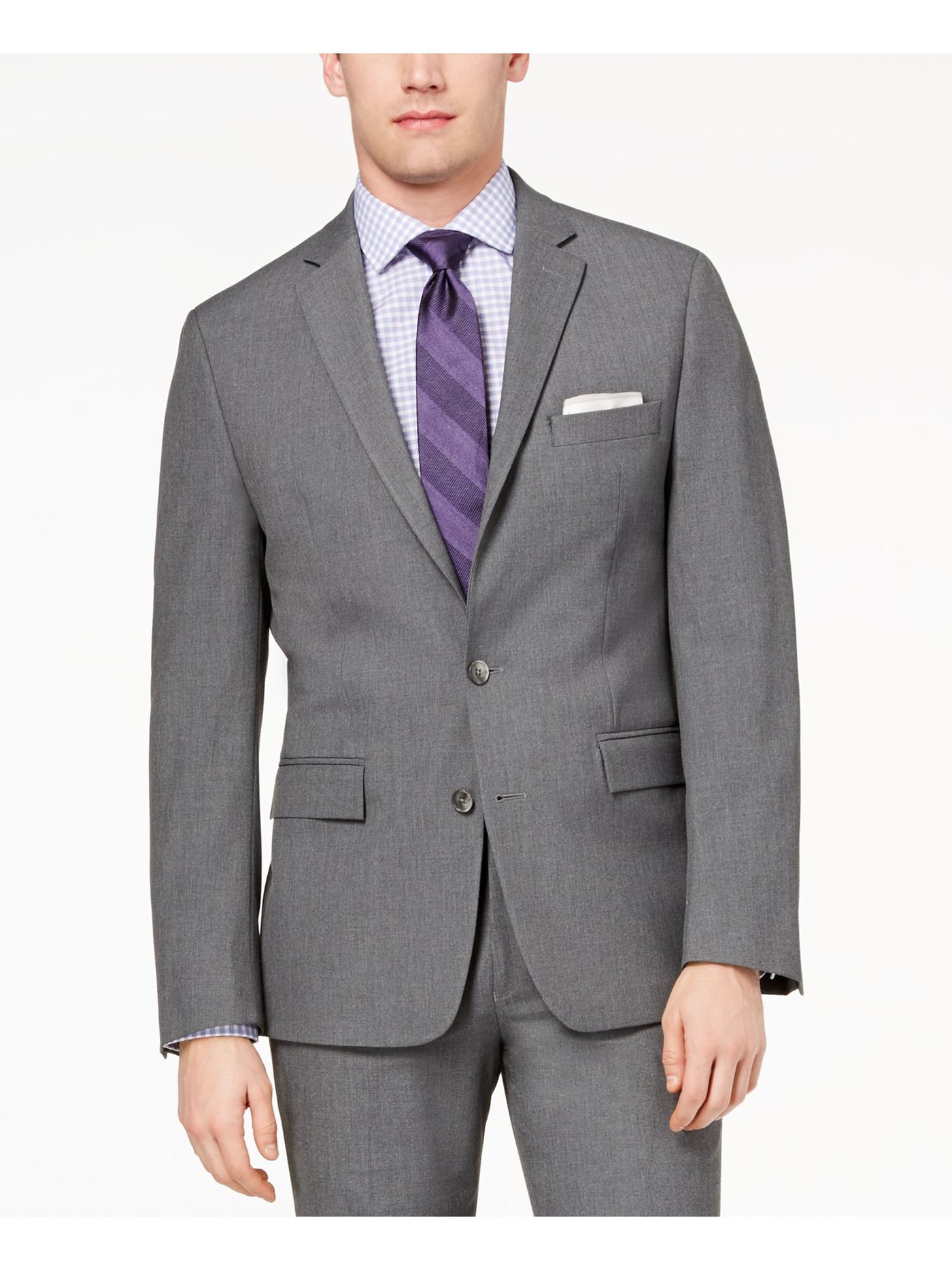 RYAN SEACREST DISTINCTION Mens Gray Jacket 36R