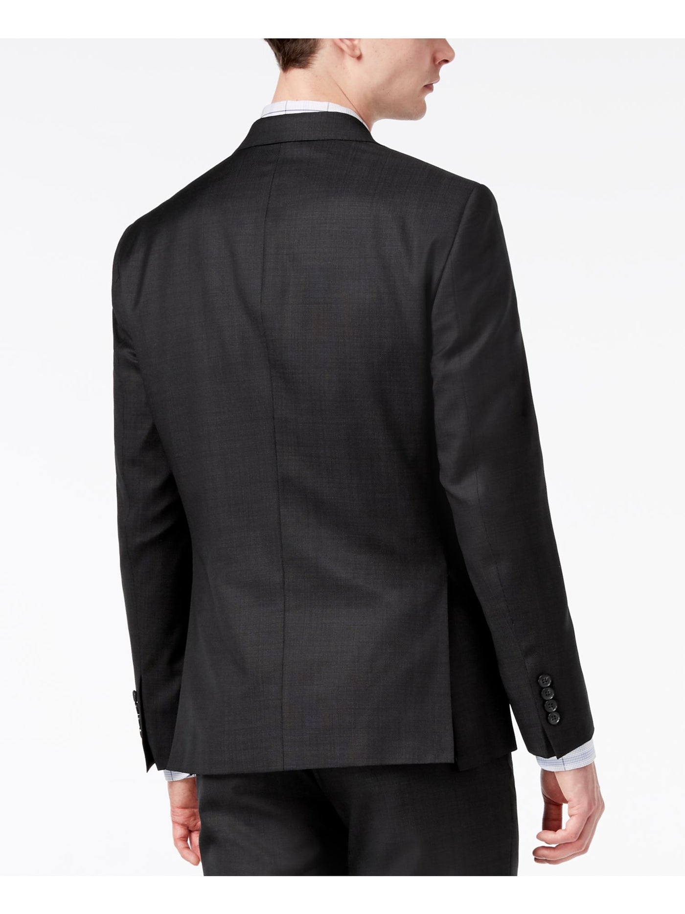 DKNY Mens Black Blazer Jacket 42L